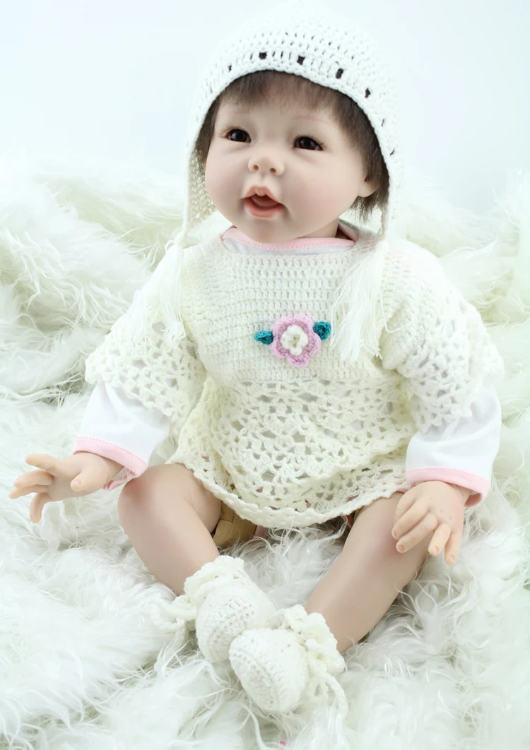 Bebely Reborn Lifelike Силиконовые reborn Реалистичная кукла полностью винила тела bonecas