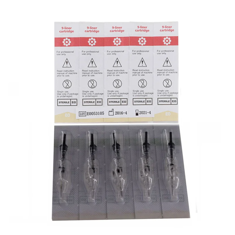 Картридж для перманентного макияжа тату-иглы 9RL Revolution NeedlesSterilized машин и захватов