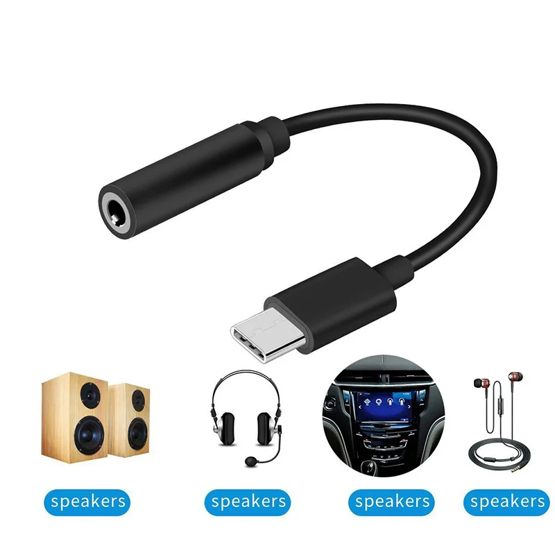 Shengtena type-c to 3.5mm jack earphone cable usb c 3.5 headphone audio adapter for huawei mate 10 pro P20 xiaomi mi 6/mi | Электроника