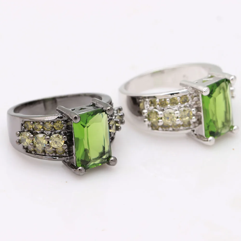 Женское кольцо с фианитом ebay зеленое черным пистолетом 2016 | Украшения и