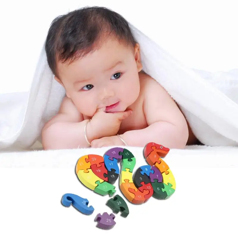 Детская деревянная 26 букв с цифрами и буквами деревянный пазл игрушки для детей