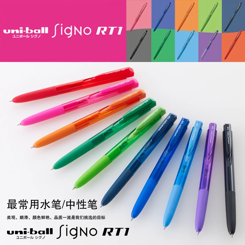 

12pcs/lot Mitsubishi Uni ballSigno RT1 UMN-155 0.5mm 10 Colors Gel Pen/0.38mm Black Gel Pen Writing Supplies