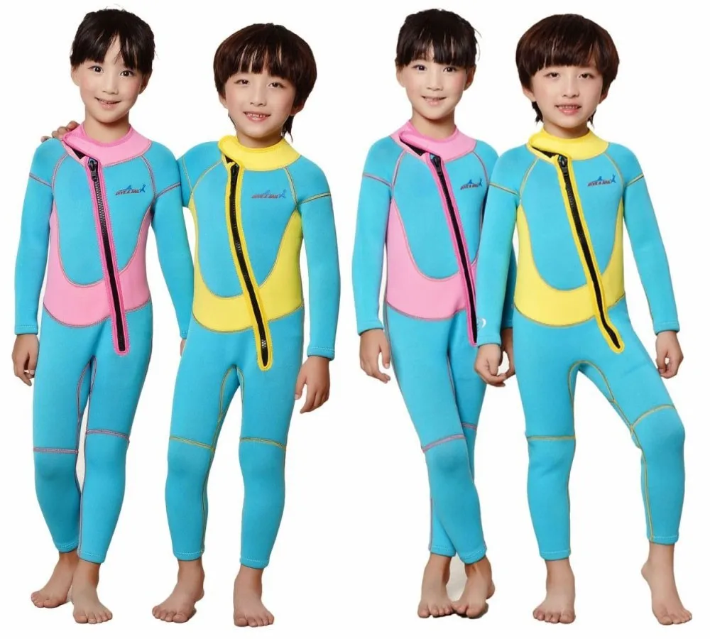 Неопреновый гидрокостюм для детей 3 мм мальчиков Детский Гидрокостюм дайвинга