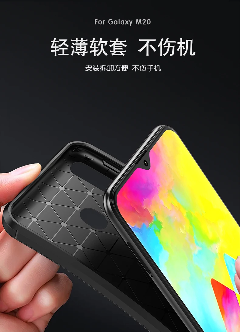 Противоударный мягкий силиконовый чехол-накладка для Samsung Galaxy M20 A10E A20E A10S A20S A2 Core
