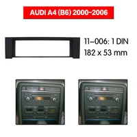 car radio fascia frame kit for audi a4b6 2000 2006 car radio stereo audio bezel facia panel trim dash one din mount kit