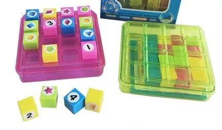 Игрушка головоломка sudoku четыре квадратных обучающих игр для детей и