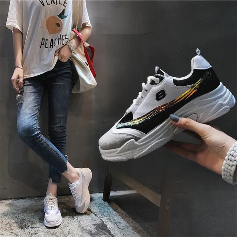 Size35-40 2018 новая весенняя женская обувь для повседневная Туфли на каблуке и