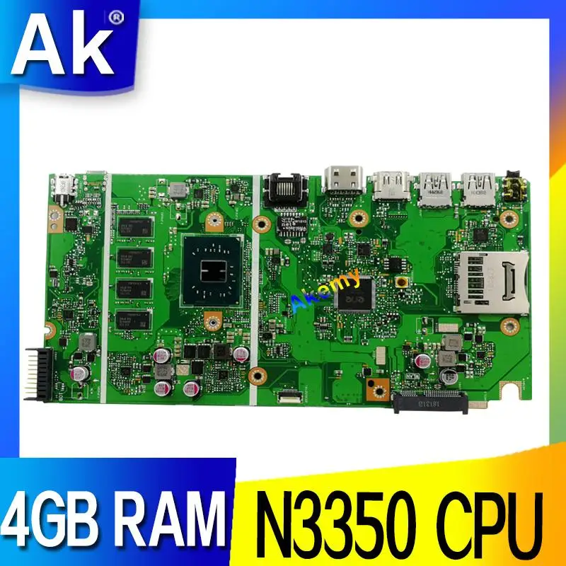 

X541NA motherboard For Asus X541NA laptop motherboard X541NA mainboard X541N motherboard test 100% OK N3350 CPU 4GB RAM