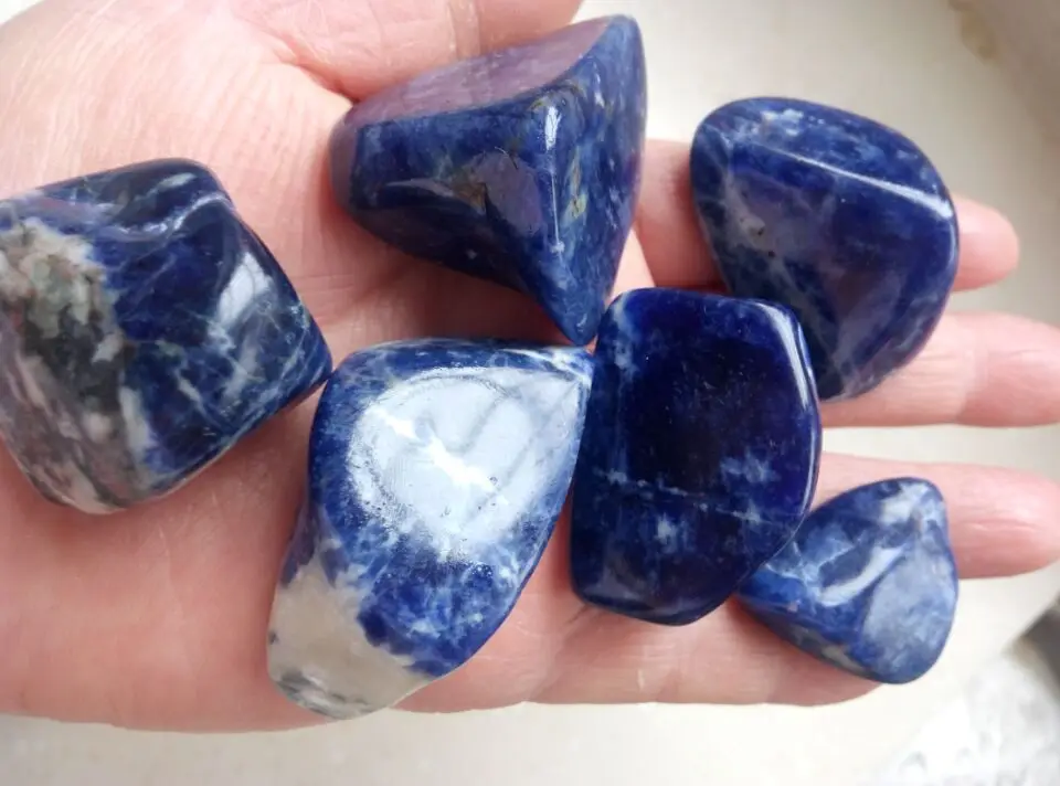 

Tumbled A Grade Sodalite - Healing Stone, Metaphysical Healing, Chakra Stone -1