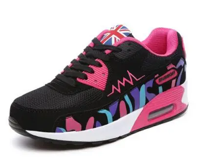 Женские кроссовки для бега на платформе удобная женская обувь фитнеса дышащая