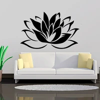 zooyoo top selling buddhism lotus wall stickers living room removable art vinyl wall decor murals decals