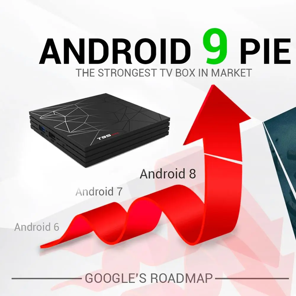 ТВ приставка T95 Max Android 9 0 3D 4 ГБ 32 64 Гб Allwinner H6 четырехъядерный Поддержка 2 4G WIFI 6K HDR