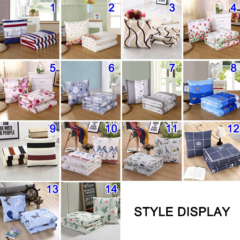 2 in 1 Napping Blanket Soft Comfortable Folding with Back Cushion for Office Worker TT-best | Дом и сад