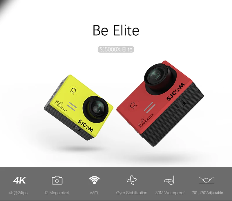 Оригинальная Спортивная Экшн-камера SJCAM SJ5000X Elite Gyro WiFi 4K 24fps 2K 30fps для дайвинга 30M Водонепроницаемая камера NTK96660 SJ 5000 для автомобиля DV
