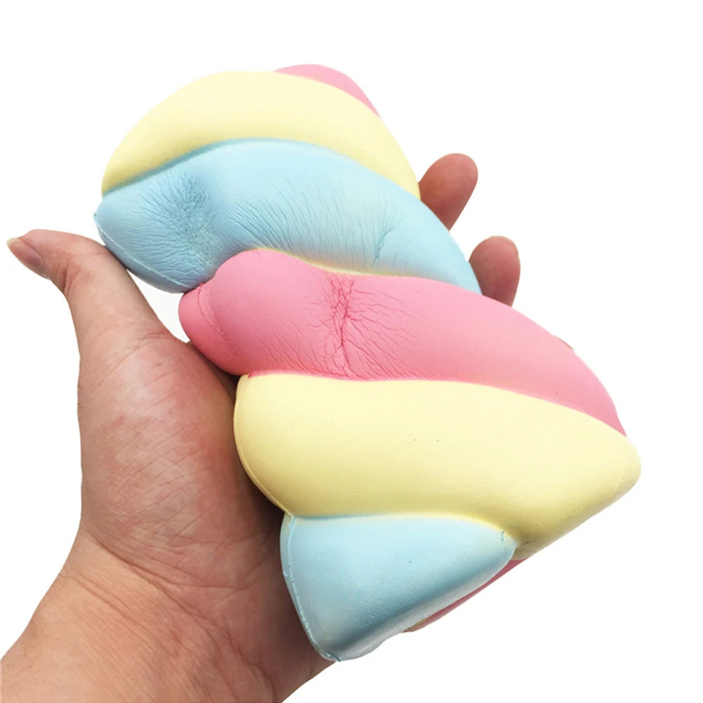 

Vitoki Marshmallow Sugar Rainbow Squishy Toy Soft Slow Rising Bread Cake Squishy Toys Phone Straps DIY Charms Scented Toys Gifts