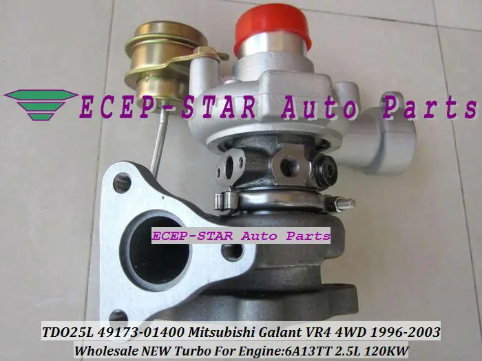 Турбокомпрессор TD025L 49173 01400 MD181384 для Mitsubishi 4WD Galant VR4 1996 03 6A13TT 4917301400 л|turbine band|turbine