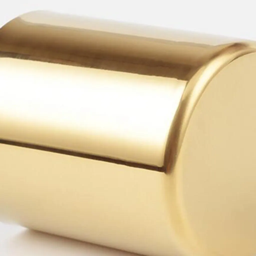

Gold Flower Vase Pen Holder Desktop Storage Container for House Office - Cylinder
