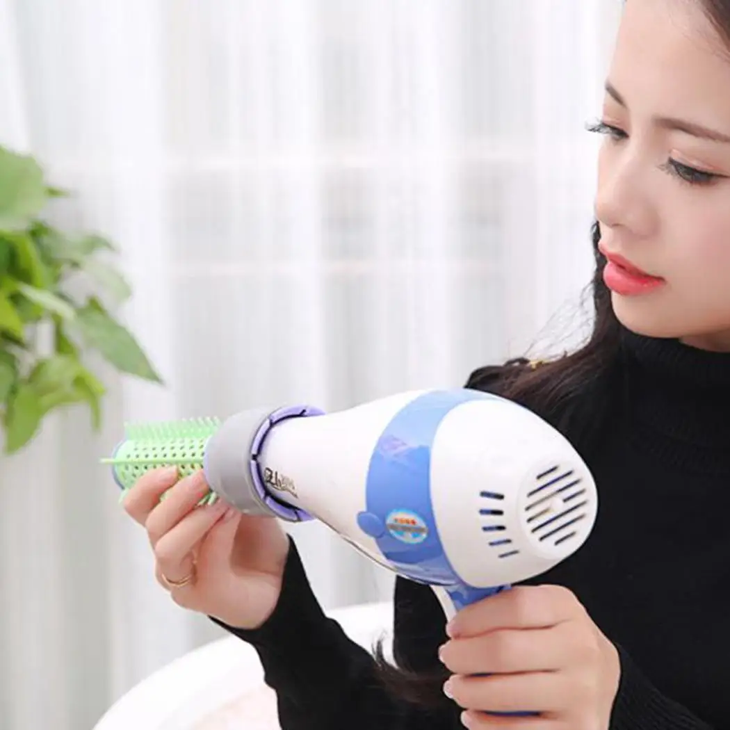 Женская Фен щетка для вьющихся волос шапочка душа салонный Стайлинг зеленый