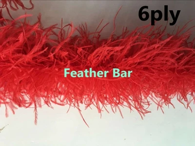 6ply 10meter 10 м/лот красный страусиное перо боа 1ply 2ply 3ply 5ply 6ply 20ply 24ply перо полосы для украшения - Цвет: 6ply 10meter