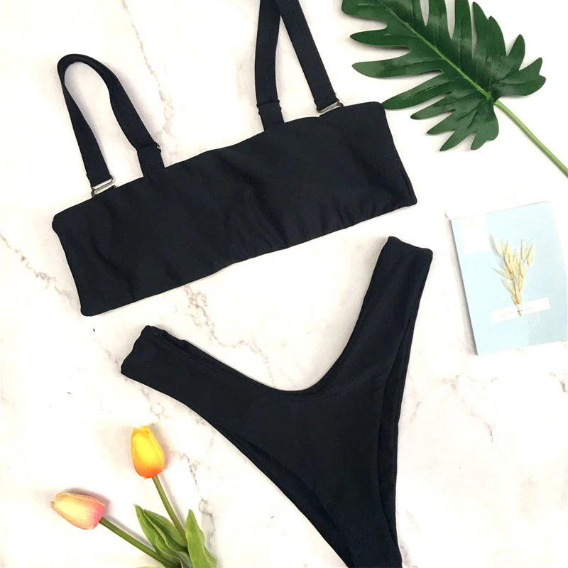 Сексуальная 2019 летняя блузка на бретелях комплект бикини бразильский купальный