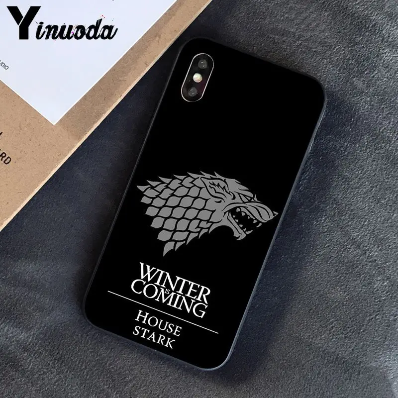 A10 Yinuoda Игра престолов дом Старк DIY окрашенный красивый чехол для телефона для Apple iPhone 8 7 6 6S Plus X XS MAX 5 5S SE XR чехол - Цвет: A10