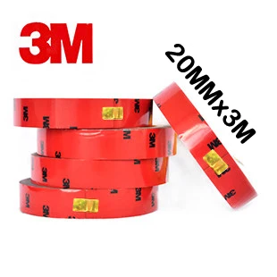 20MM 1 шт. х 3 м двусторонняя клейкая прочность, не оставляющая следов ультратонкая поролоновая лента для клея, клей - Название цвета: 20MM