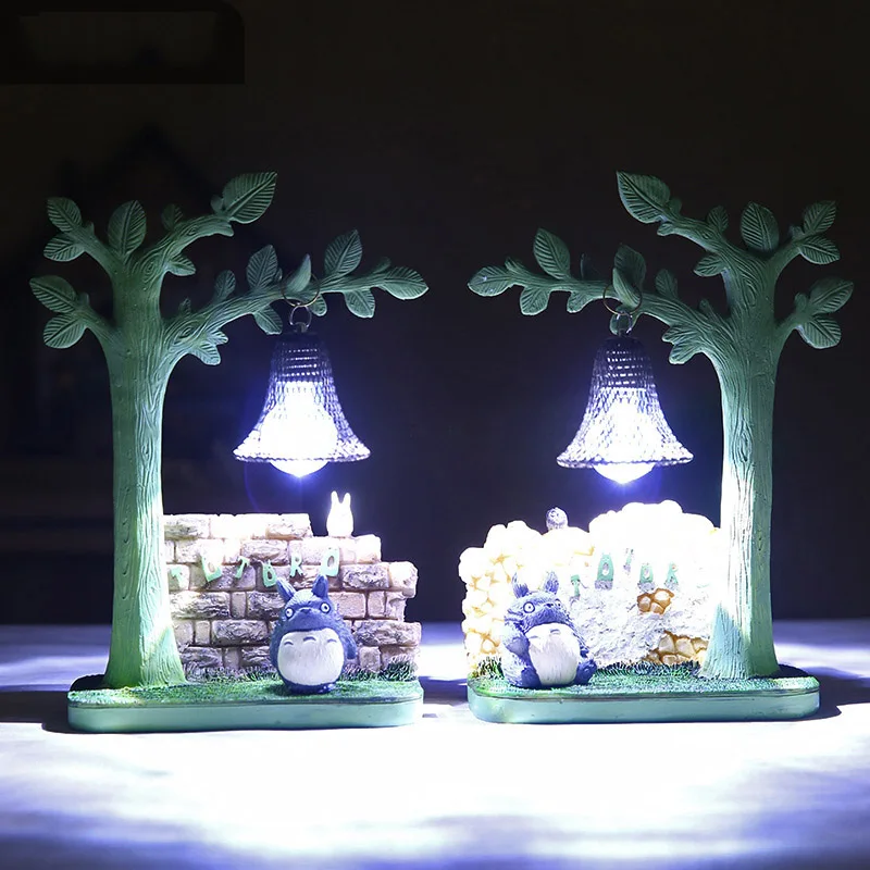 Современный ночной Светильник Totoro из смолы приспособления для детской комнаты