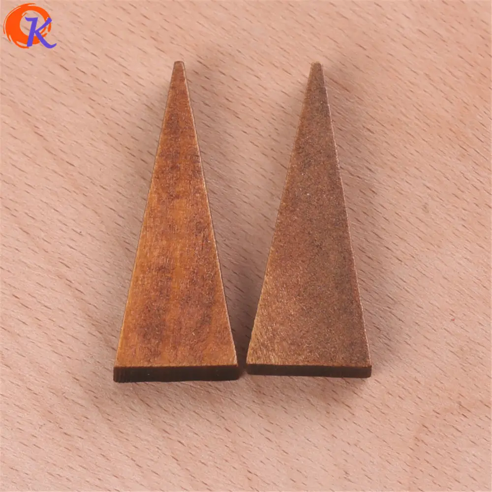 Cordial Design 200Pcs 15*39MM Jewelry Accessories/Wood Beads/Environmental Paint/Triangle Shape/DIY/Hand Made/Earring Findings | Украшения