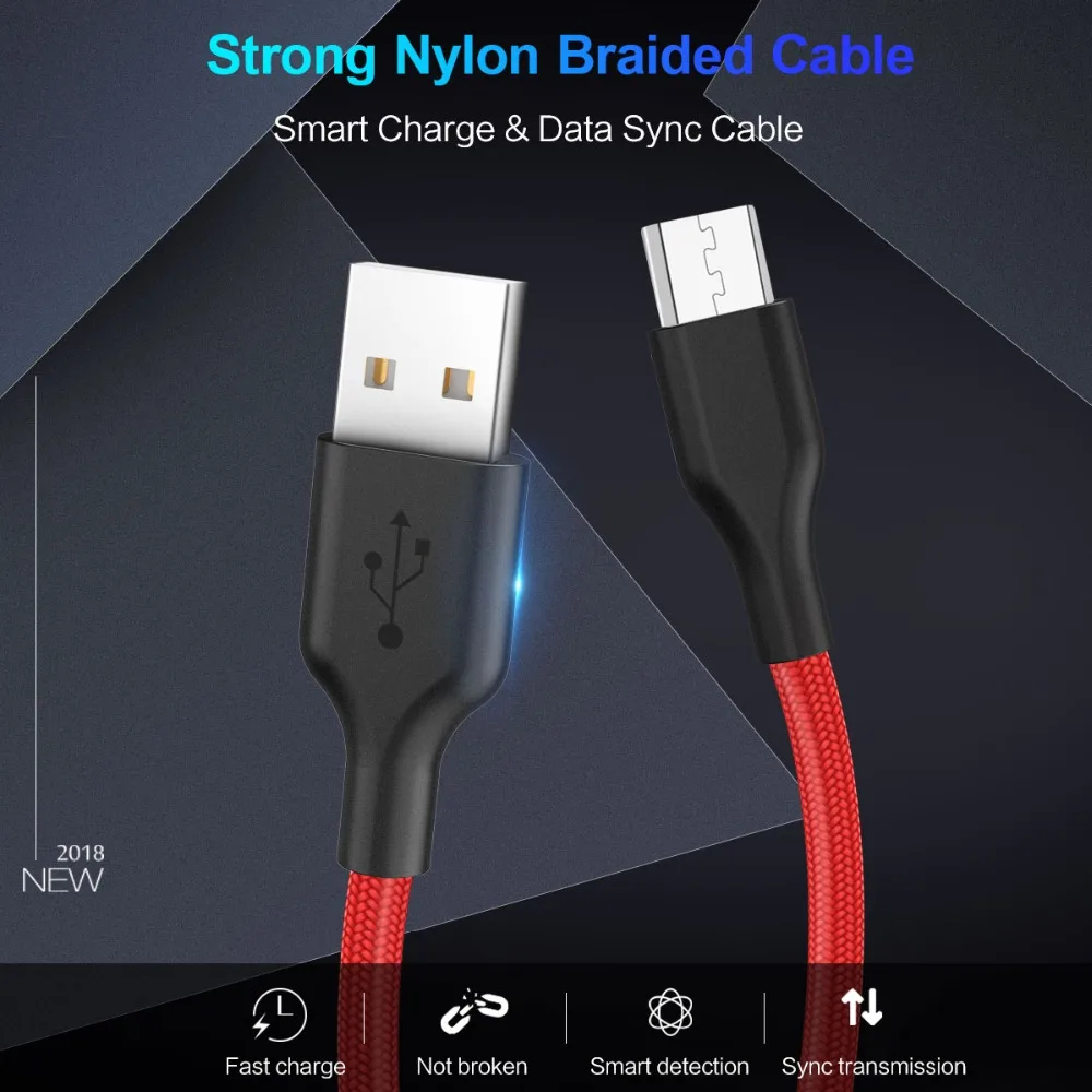 AIFFECT Micro USB кабель для samsung huawei Xiaomi LG мобильный телефон синхронизации данных Кабель