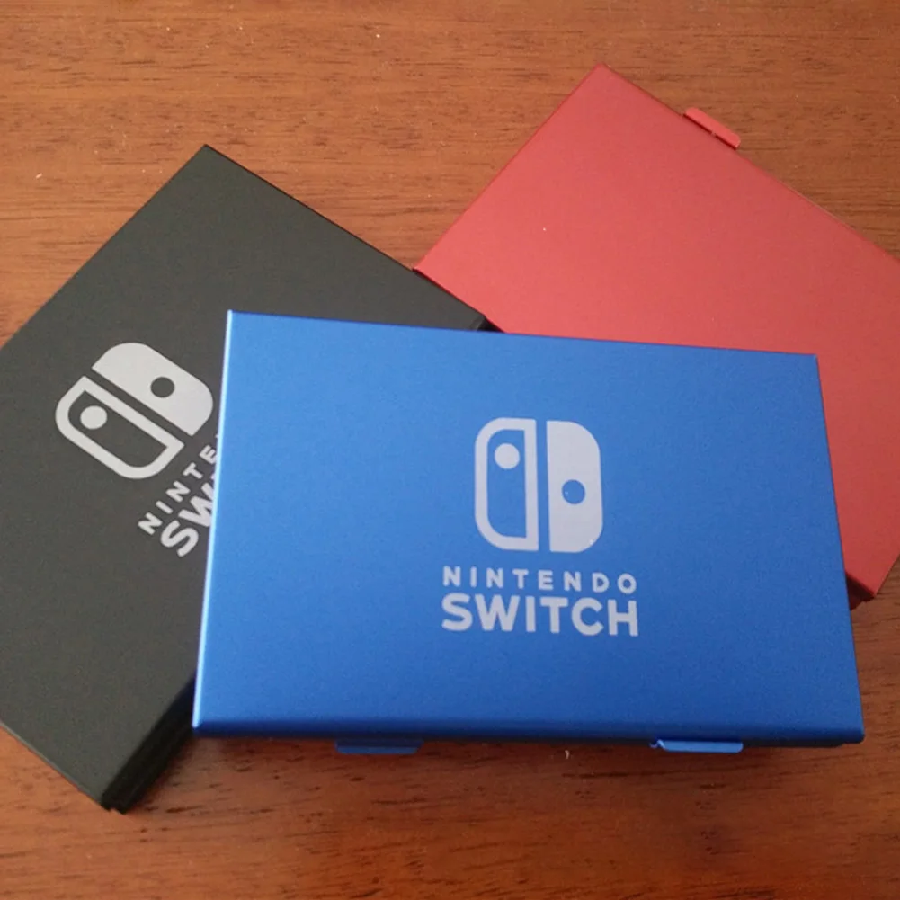 Алюминиевый ящик для хранения игровой карты для nintendo Switch, держатель игровой карты, сумка, Жесткий Чехол, 6 в 1