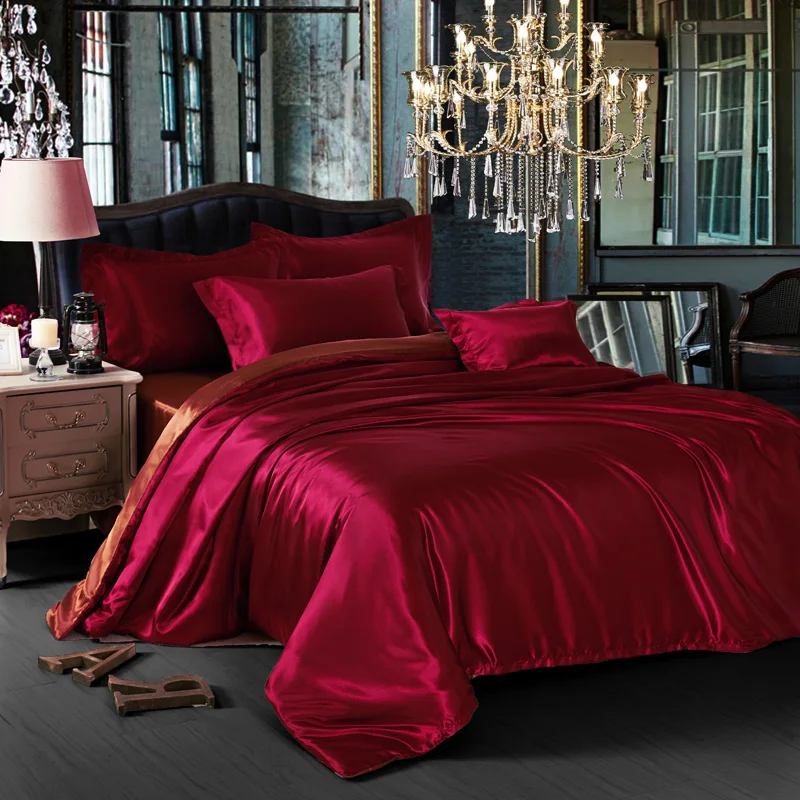 400 нитей граф Tencel хлопок сатин отель стежка пододеяльник Полный/Королева