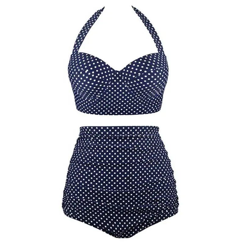 Женский комплект из двух предметов бикини на косточках укороченный топ с высокой