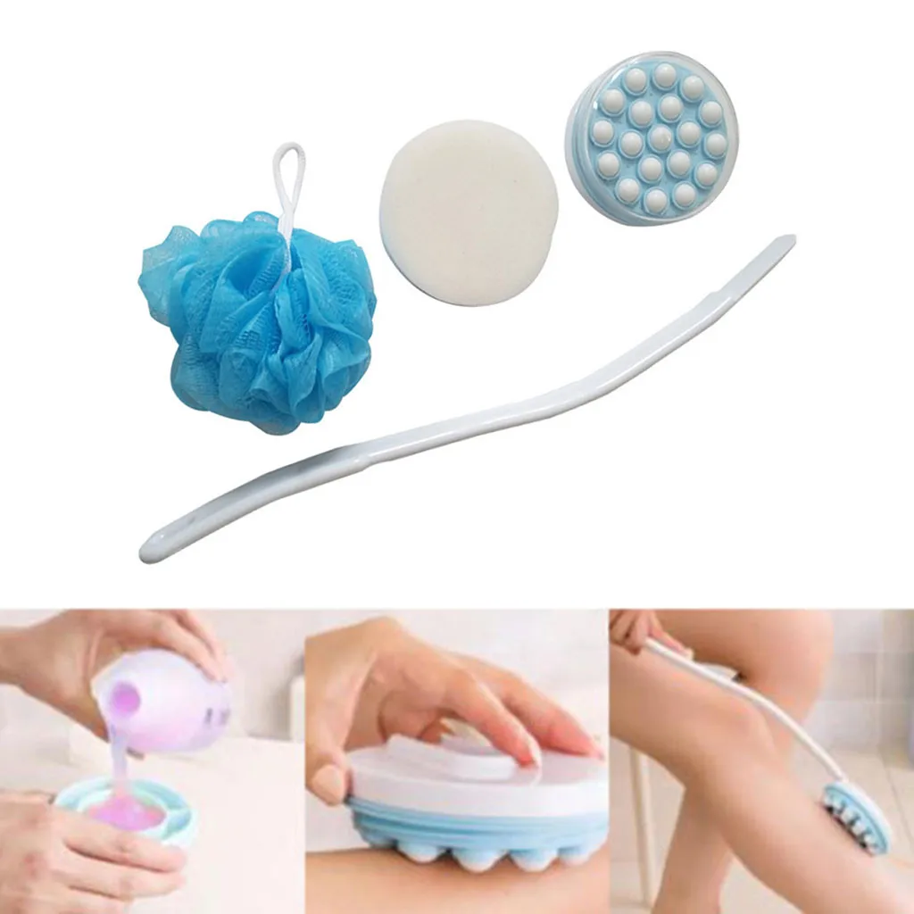 Щетка для ванны набор из 3 предметов щетка с длинной ручкой лосьон масло