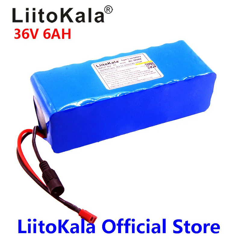 2018 LiitoKala 36 в 6 Ач 500 Вт 18650 литиевая батарея 8 Аккумулятор для электрического