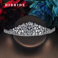 hibride fashion water drop shape bridal wedding crown rhinestone princess tiara hair accessories engagement party show c 64