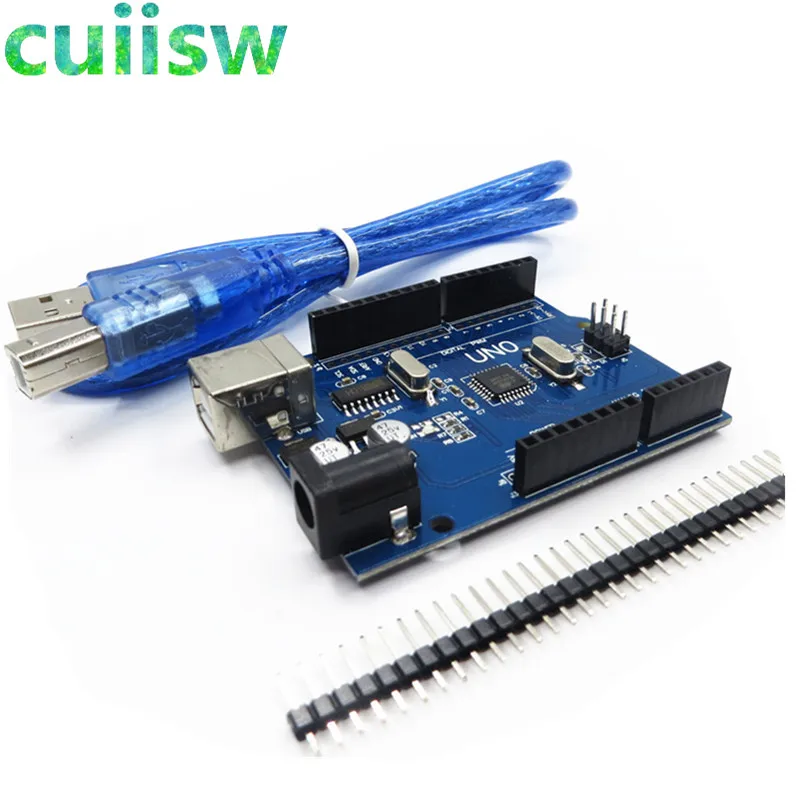 Улучшенная версия UNO R3 (CH340G) MEGA328P ATmega328 для совместимого Arduino + кабель|Измерители