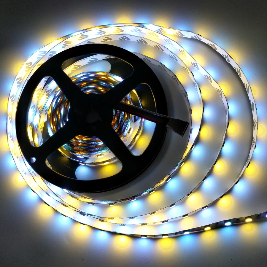 5 м 5050 60 светодиодный s/m SMD RGB светодиодный светильник RGBW светодиодное освещение гибкая светодиодная лента Диодная лента DC 12 В самая красивая домашняя лампа