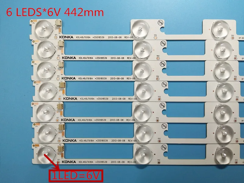 Светодиодная лента для подсветки телевизора KDL48JT618U KDL48JT618A 442 35018539 80 шт. * 6