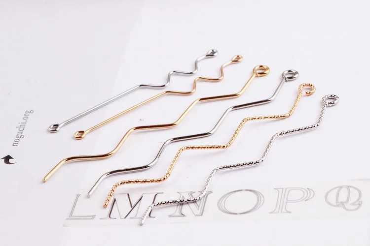 Ritдол Кривая волна с серьгами клипса для ушей ушной крючок сделай сам простые