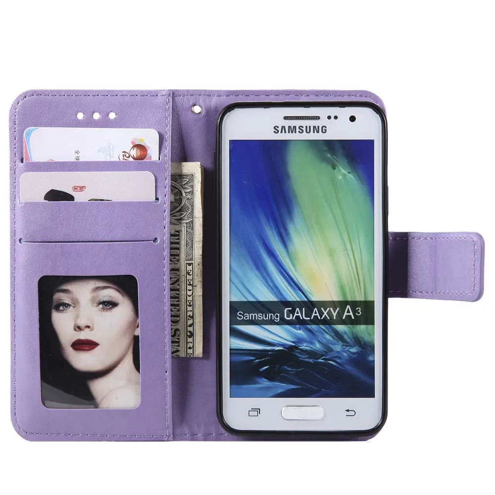 Флип кейс для Samsung Galaxy A3 A 3 2015 SM A300F/DS A300FU A300H A300 кожаный чехол|Чехлы-портмоне| |