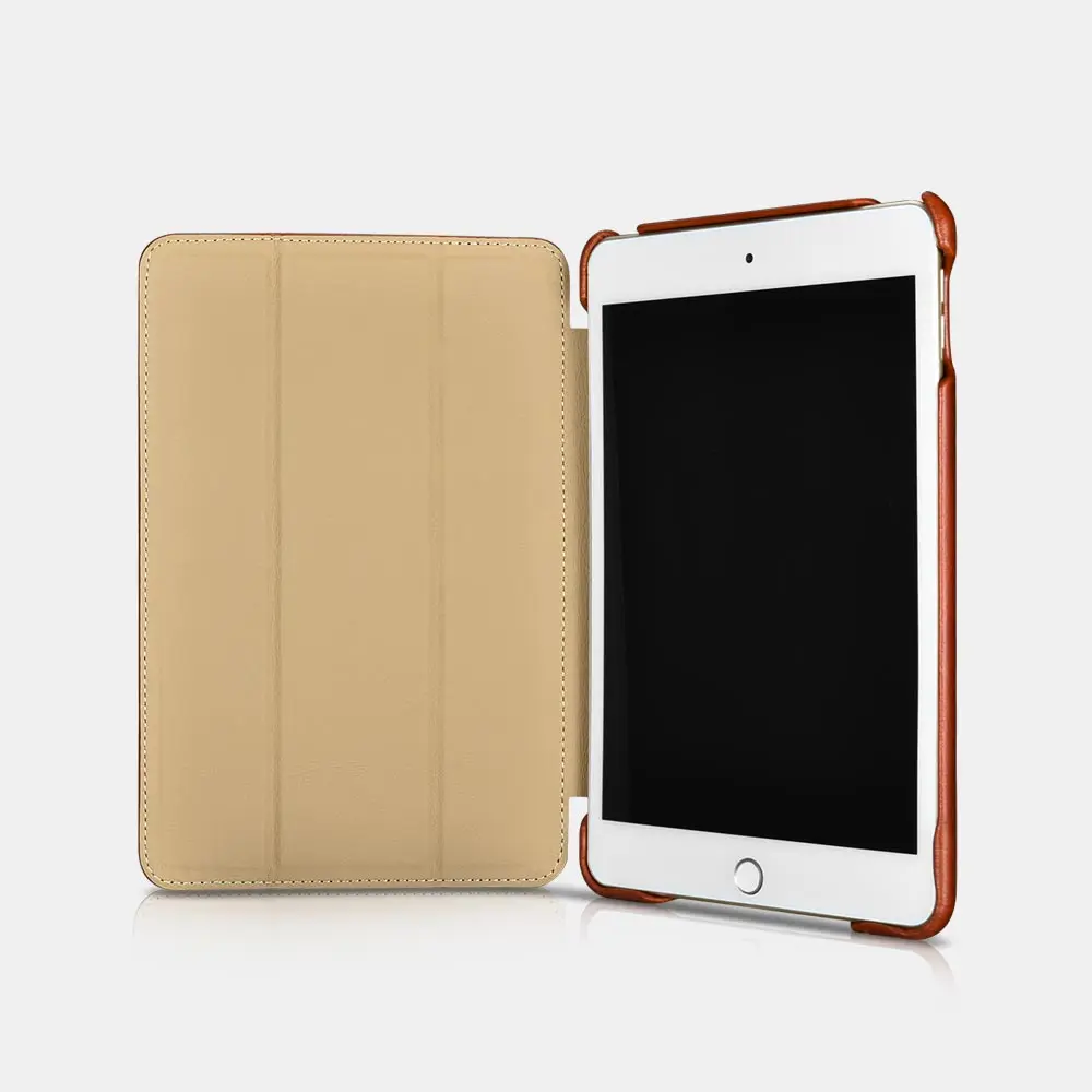 Icarer бренд для iPad Mini 5 чехол из воловьей кожи Винтажный планшета Чехол книжка
