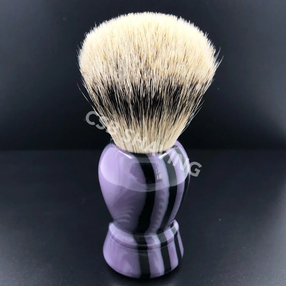 CSB Silvertip Badger Hair Shaving Brush Stripe Pattern Handle Barber Shop Salon Shave Wet Tool | Красота и здоровье