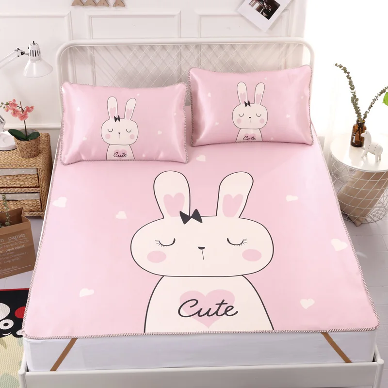 Трехкомпонентный летний коврик для кровати с принтом ананаса простыня сна