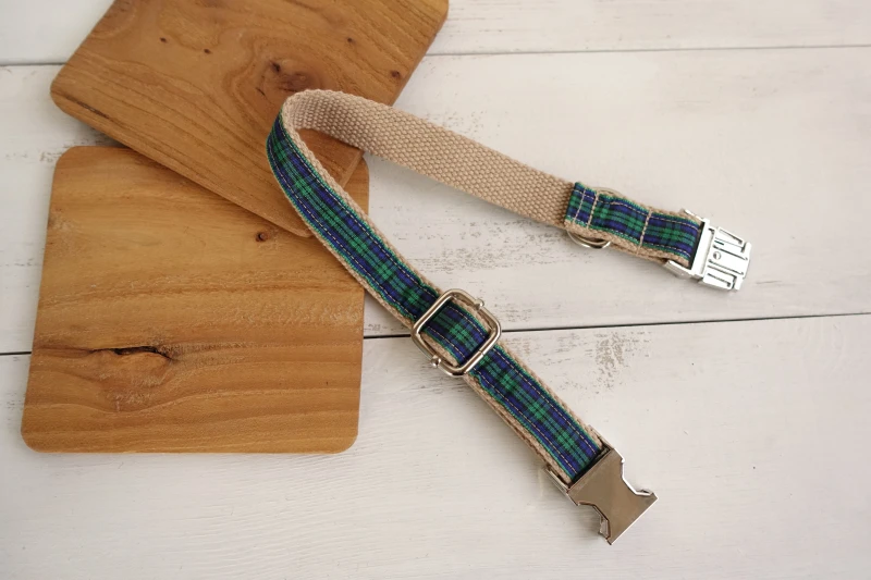Великолепные ошейники для собак KEK Scotland, шотландская клетка, дизайнерские самодизайнерские ошейники для домашних животных, набор поводков под заказ, быстросъемные ошейники для больших собак