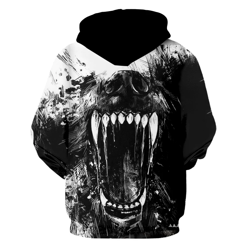 UJWI толстовки на молнии для мужчин с крутым принтом ужасов черепа 3D Толстовка