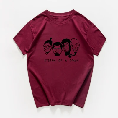 B336MT wine red Новые женские футболки в стиле панк, женские футболки больших размеров, летние женские футболки из хлопка, женская одежда - Цвет: B336MT wine red
