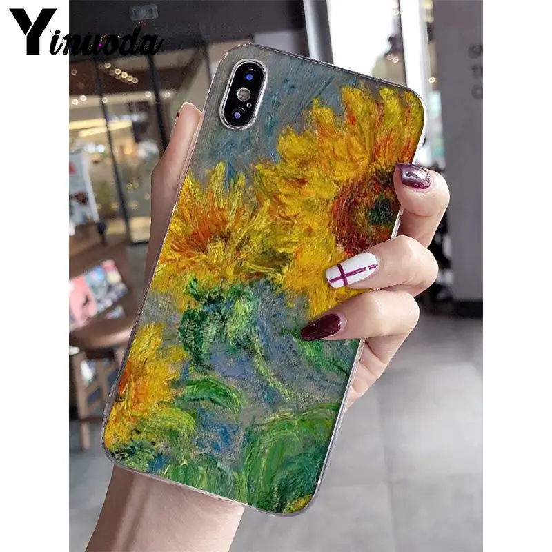 A15 Yinuoda Ван Гог Картина маслом Мон картина маслом мягкий чехол для телефона iPhone X XS MAX 6 6s 7 7plus 8 8Plus 5 5S SE XR 10 - Цвет: A15