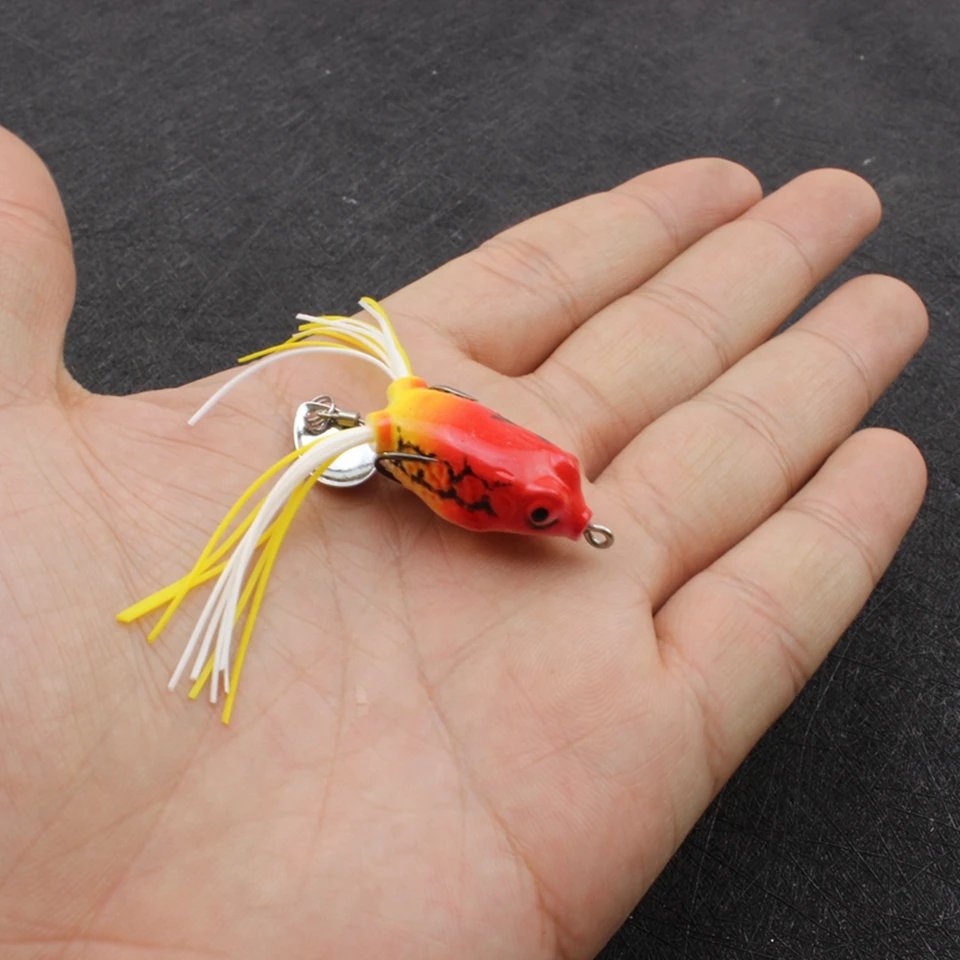 5 шт. Силиконовые Рыболовные Приманки в виде лягушки 3 см 4 г|Наживки для рыбной