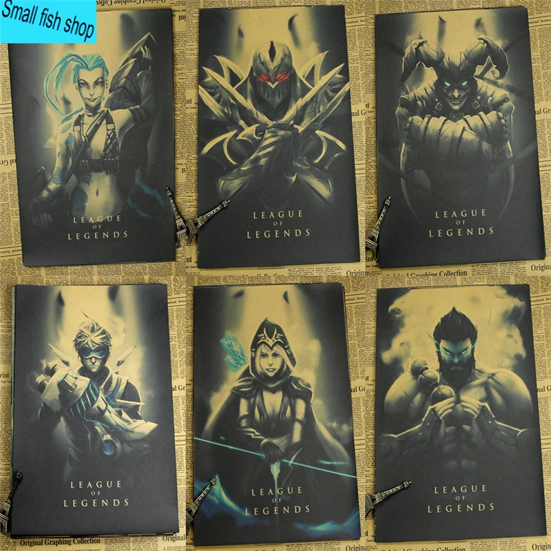 Наклейки на стену Лига Легенд с