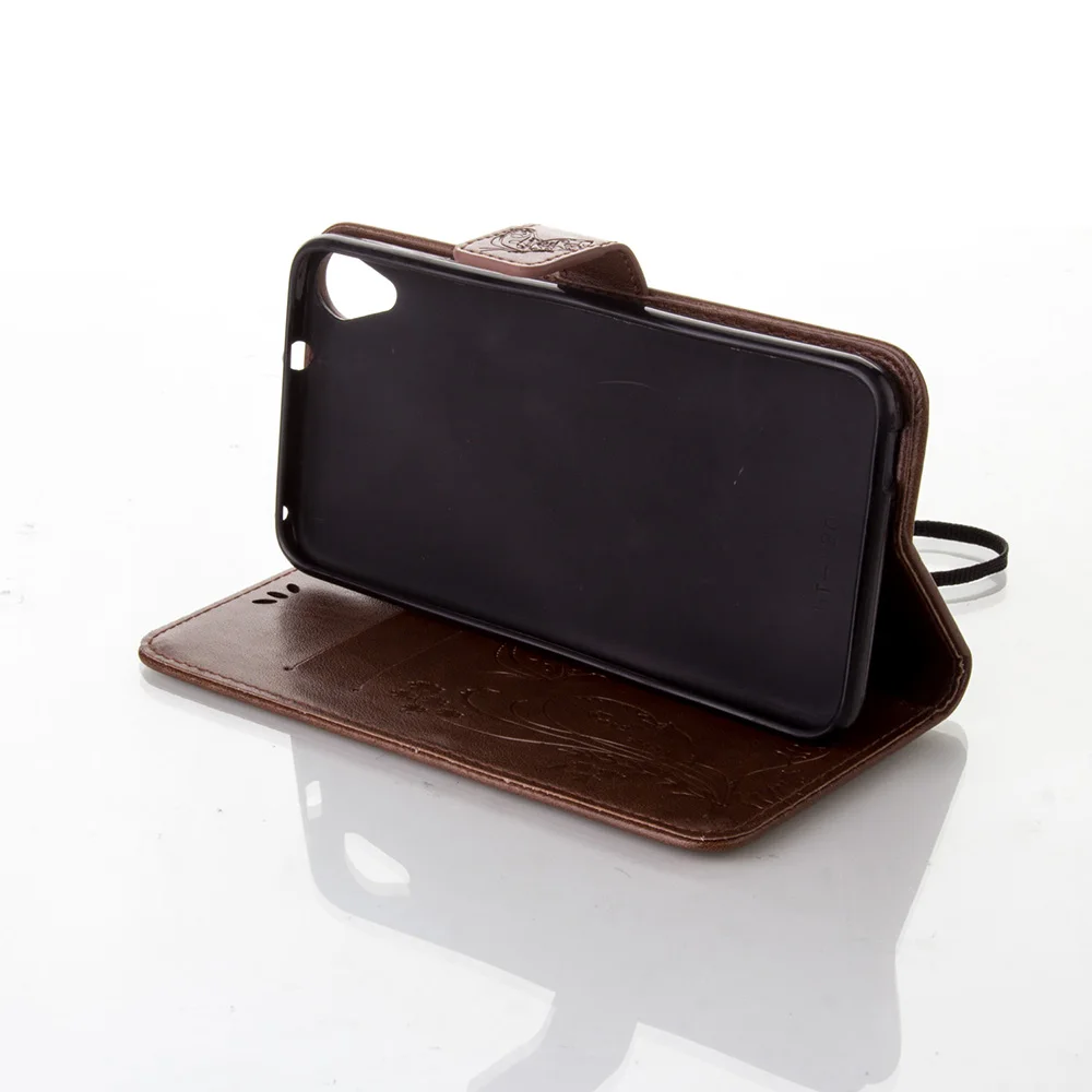 Для htc 820 г случае бабочка кожа флип задняя крышка Wallet чехол для Desire 820G D820 телефон